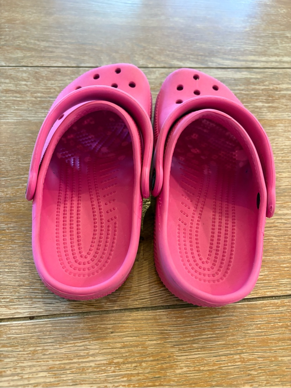 Girls Pink Crocs - Picture 3 of 4